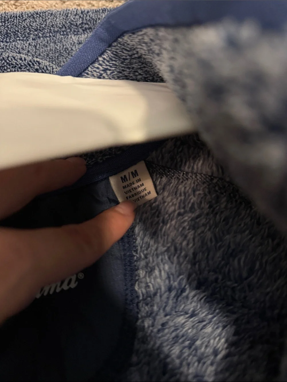 Tommy bahama Blue Quarter-Zip Fleece Pullover Sweater